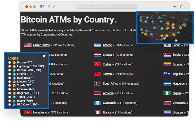 Scraping-Country-Names-from-Bitcoin-ATM-Locations