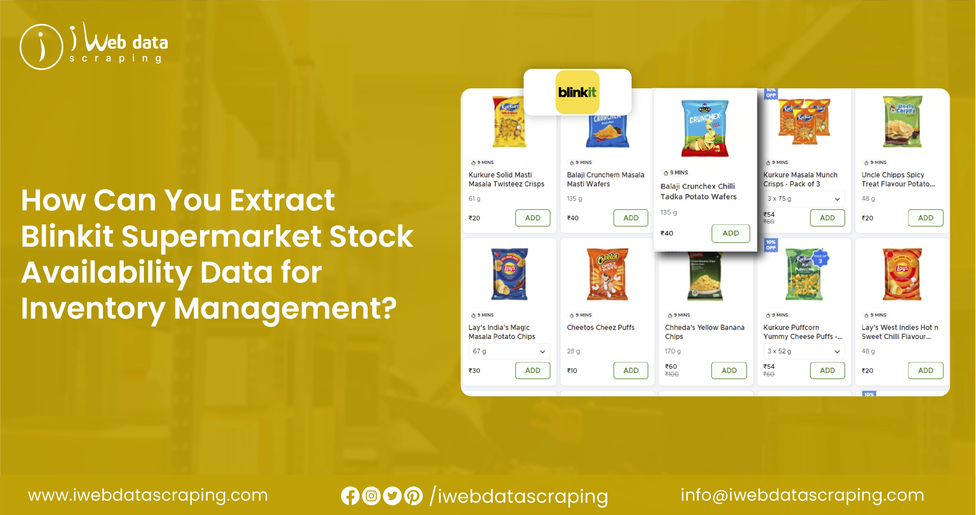 How Can You Extract Blinkit Supermarket Stock Availability Data for Inventory Management