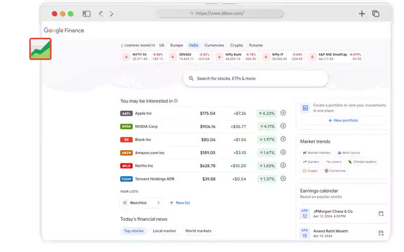 Scrape-Stock-Symbol-Data-from-Google-Finance